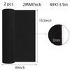 STEFORD 2 Pack EVA Foam Roll, 2mm Thick Black Cosplay