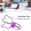 100Pcs Binder Clips Hollow Cute Bear Shape Sturdy Metal Small