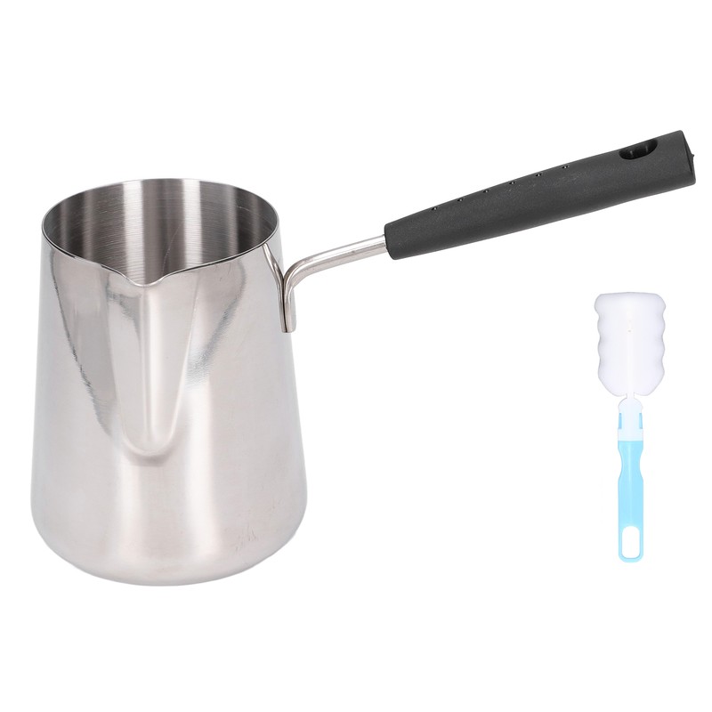 Turkish Coffee Pot 600ml Stainless Steel Glossy Surface High Temperature