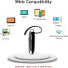 New bee Bluetooth Earpiece V5.0 Wireless Handsfree Headset with Microphone