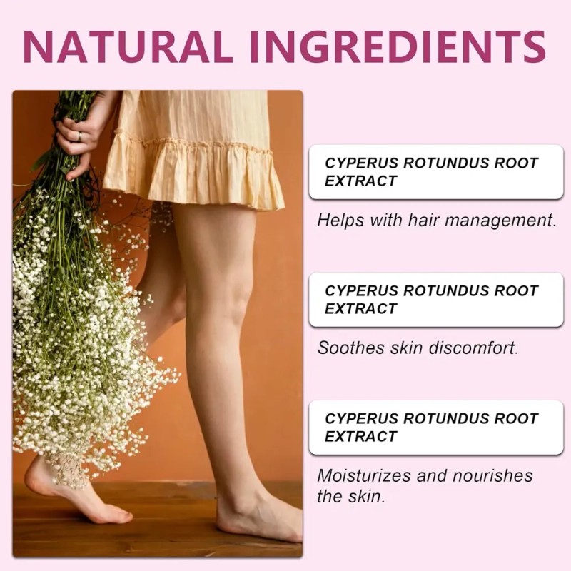 Aceite Cyperus Rotundus 60ml Para Retrasar Crecimiento Vello