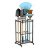 Garden Tool Organizer for Garage，Garden Tool Storage Rack with Wheels，Yard