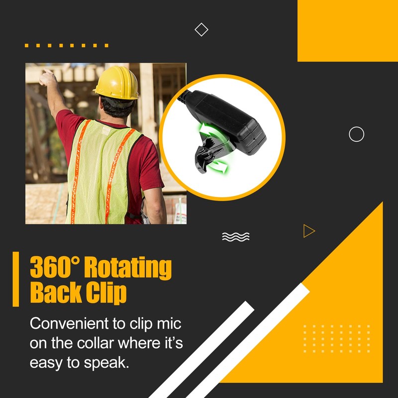 Retevis RB48 Walkie Talkies Headset with Mic 1 Pin 2.5mm,