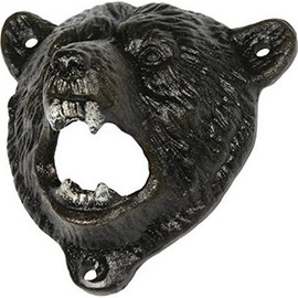 Bear Head Cast Iron Bottle Opener by Rivers Edge 1825 by River's Edge Products