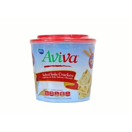 AVIVA SALTINES SODA CRACKERS FAMILY SIZE | INDIVIDUALLY WRAPPED FRESH PACKS | 1.06 OZ | 1 BUCKET |