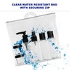 Netagon 9 Piece Travel Bottle Set Leak Proof Clear Toiletries