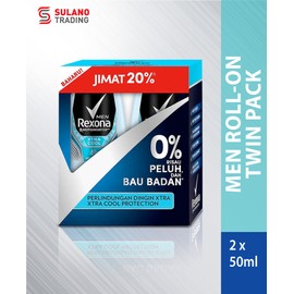 Rexona Men Xtra Cool Roll On Twin Pack 2x45ML