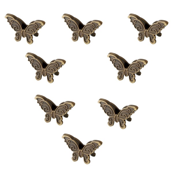 8 Pcs Butterfly Metal Binder Clips Butterfly Metal Paper Clip