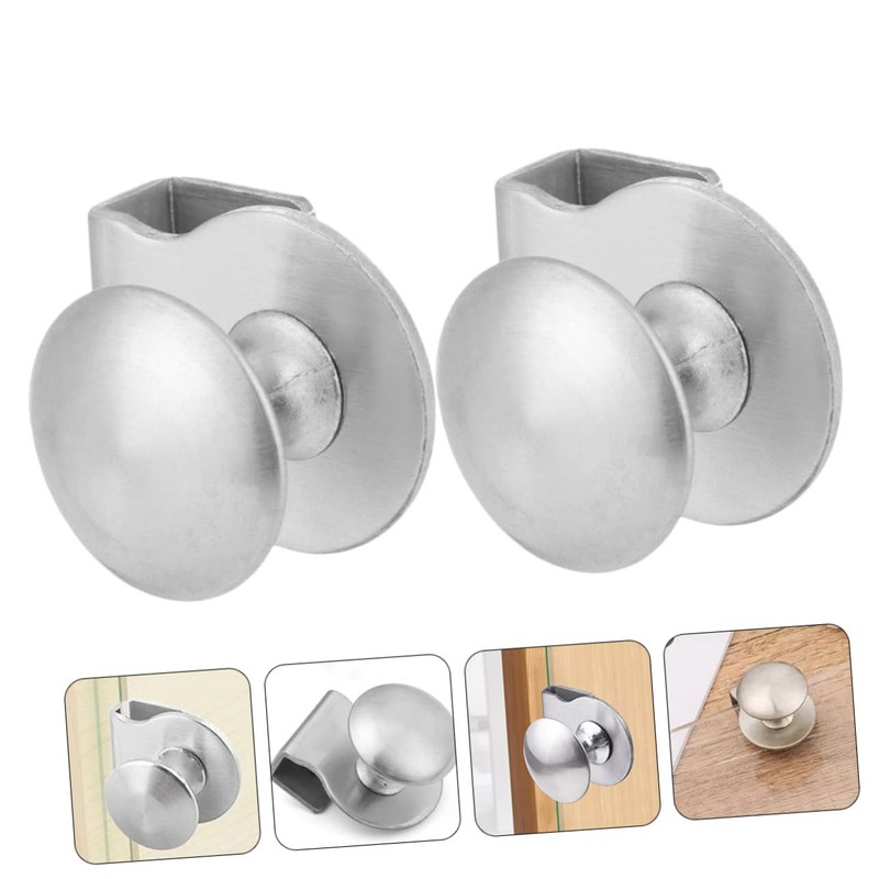 Gadpiparty 2pcs Glass Door Handles Durable Pull Clamp for Kitchen