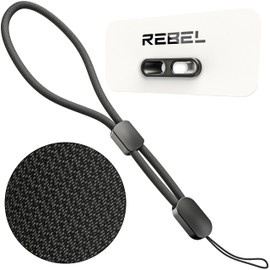 REBEL Aluminum Lanyard Insert & Strap Bundle Upgrade Kit for GEN6/GEN5/FLEX16/FLEX15 Aramid Fiber Cases (Black Strap)