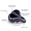 PU Leather Wide Big Bum Bike Gel Cruiser Extra Comfort