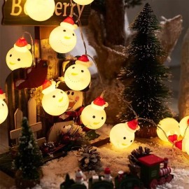 KH Serie De Luces Navideñas Santa Mono De Nieve Decoracion Navi