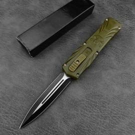 Custom Skull Design Tactical Pocket Knife 440C Blade ABS Handle EDC Outdoor Survival Camping Folding Knives for Wholesaletype: Folding Blade Knife, blade width: 0.709in, blade length: 3.74in, color: Green