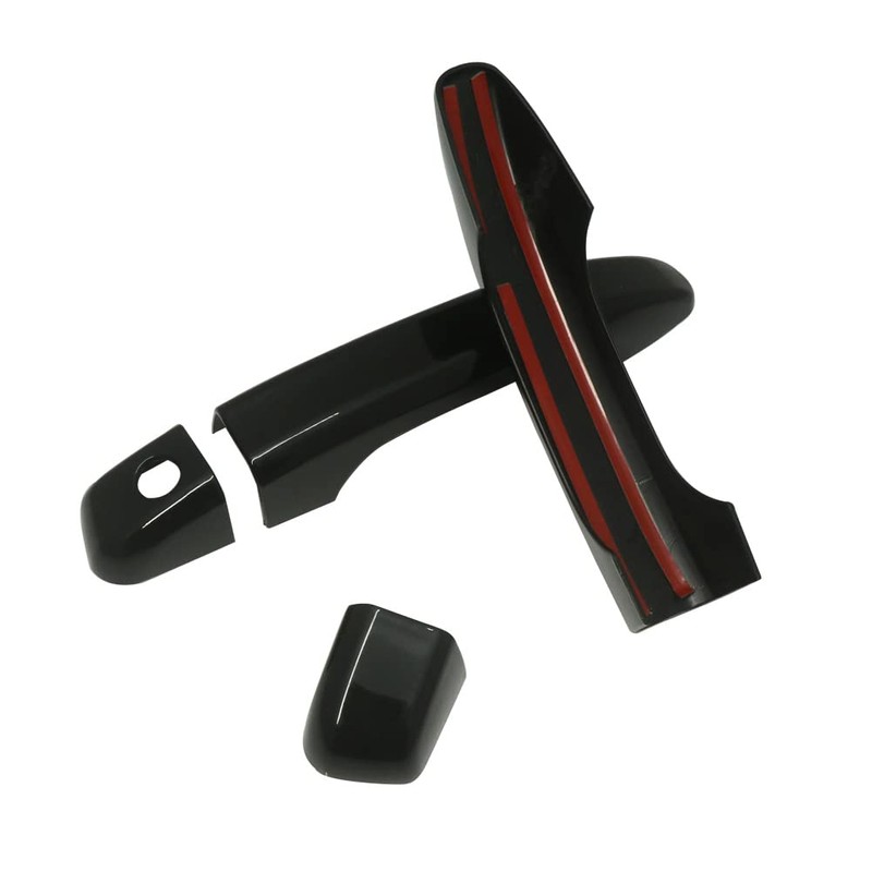 AOKIO Glossy Black Exterior Door Handle Cover Trim for Honda