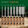 SIIIXS 13pcs Professional Wood Chisel Set, 8pcs Woodworking Chisel Set