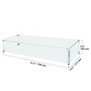 Happybuy Glass Wind Guard for Rectangular Fire Pit Table 31
