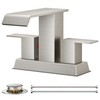 FORIOUS Brushed Nickel Bathroom Faucets 2 Hole or 3 Holes,