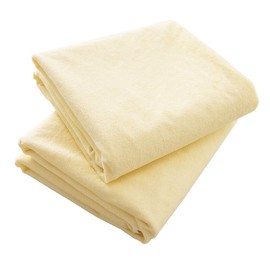 Iris Plaza Bedwetting Sheet, Single, 39.4 x 82.7 inches (100 x 210 cm), Set of 2, Waterproof, Waterproof Sheet, 100% Cotton, Nursery School, Babies, Nursing, JIS Standard, Water Resistant, Yellow