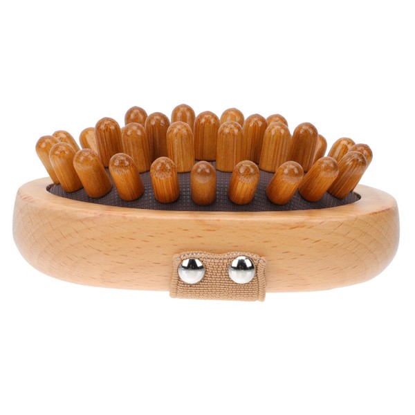 NOLITOY 1pc Wooden Massage Brush Ergonomic Home Massager for Skin