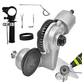 Electric Drill Plate Cutter, Upgraded 2025 Metal Nibbler Drill Attachment with Adapter for Cutting Iron, Steel, Copper, Aluminum, White Sheet – Sheet Metal Cutter Tool for DIY, Home, Garage