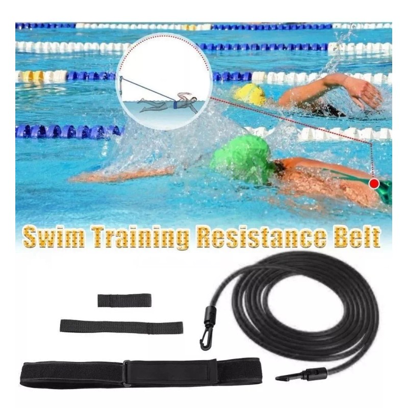 GRAN COMPAÑÍA 4m Cinturones Entrenamiento Natación Resistenc Nadar Cuerdas