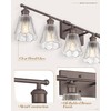 HWH Farmhouse Vanity Light Fixture, Rustic Bathroom Light Fixtures for
