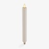Luminara Pearl Ivory Flameless Candle Tall E12 Taper Bulb Flat