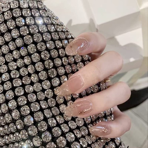 Set of 24 Nail Tips, Elegant and Elegant Nails, Medium