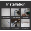 Folding Shelf Brackets - 8 Inch 2 Pcs Heavy Duty
