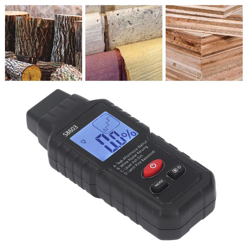 Wood Moisture Meter Pin Type LCD Digital Water Leak Detector