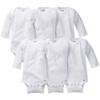 Gerber unisex-baby Multi-pack Long-sleeve Onesies Bodysuit Mitten Cuff Sizes, 6-pack