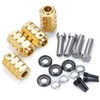 4PCS 12mm Wheel Hubs Hex Pins Adapter-Heavy Duty Brass(5-20mm) for