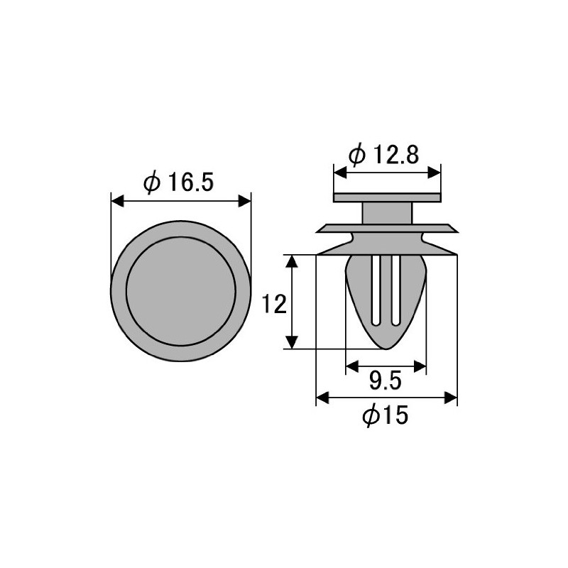 STRAIGHT 91560-S84-A01 44-4013 Trim Clips, 5 Pieces