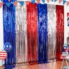 2 Pack Backdrop Curtain, 3FT x 8FT Metallic Tinsel Foil
