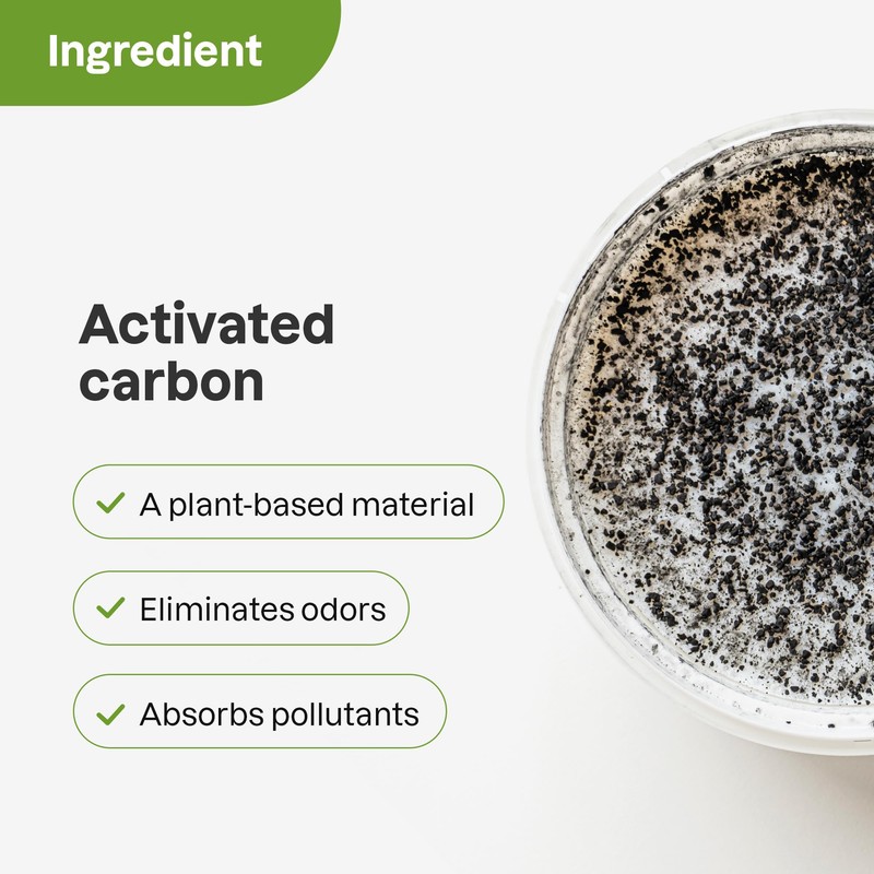 ATTITUDE Bio Absorbant Air Purifier with Activated Carbon, Plant- and