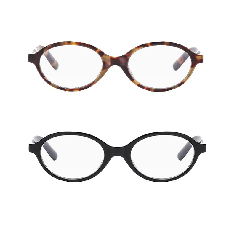 YAMEIZE Oval Blue Light Glasses Women Men - Small Anti