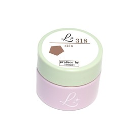 linogel linogel color gel skin color gel nail cosmetic registration domestic nail 318 LED / UV light compatible 0.2 oz (5 g) professional nail art dull brown single item brown
