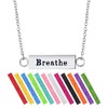 Wild Essentials "Breathe" Essential Oil Diffuser Bar Necklace Gift Set