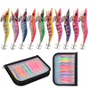Squid Jig Shrimp Bait Set, 10 Pieces Luminous Fishing Lure