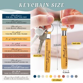 36-Pack Appreciation Keychains – Thank You Gifts for Employees, Teachers, Volunteers, Coworkers – Bulk Inspirational Keychains for Staff, Team, Recognition – Motivational Keychains Gift Set