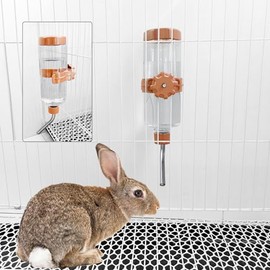 LOS ANDES Botella de Agua para Animales Pequeños de 500 Ml para Jaulas Y Cajones. Dispensador de Agua de Llenado Superior para Cobayas, Conejos, Hurones, Ardillas, Erizos Y Hámsters. Sin Bpa, Color Na