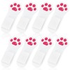 Heclia 8PCS Self-Adhesive Toilet Seat Lifter Cute Cat's Paw Design
