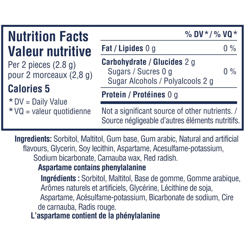 Excel White Bubblemint, Teeth Whitening, Sugar Free Chewing Gum, Multipack,