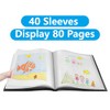 Presentation Book 40 Clear Pockets Sleeves Protectors Art Portfolio Clear