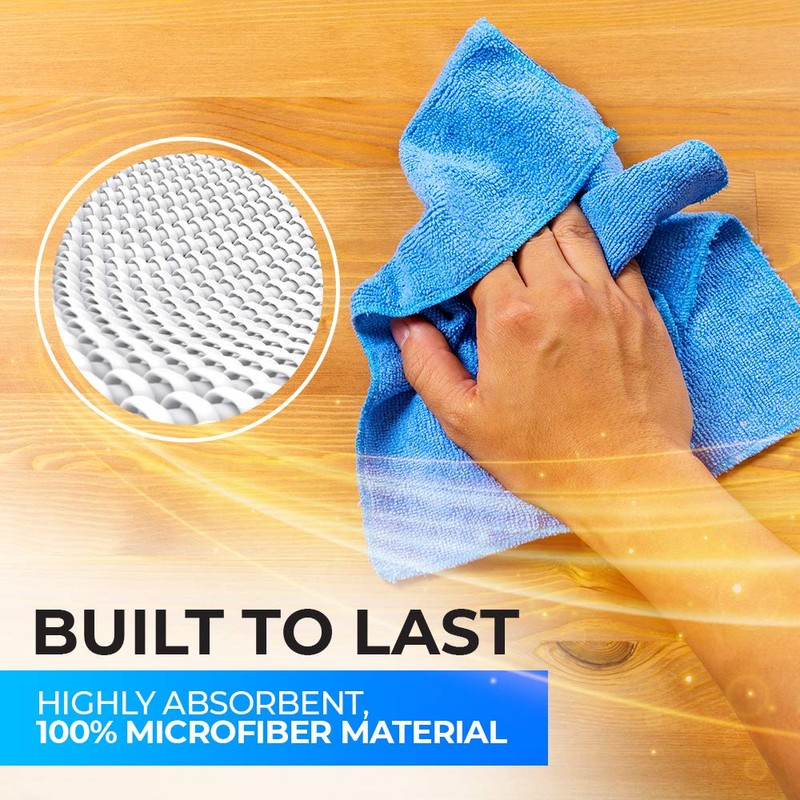 Fuller Brush Shine Bright Window-Mirror-Glass Microfiber Cleaning Cloths - Extra