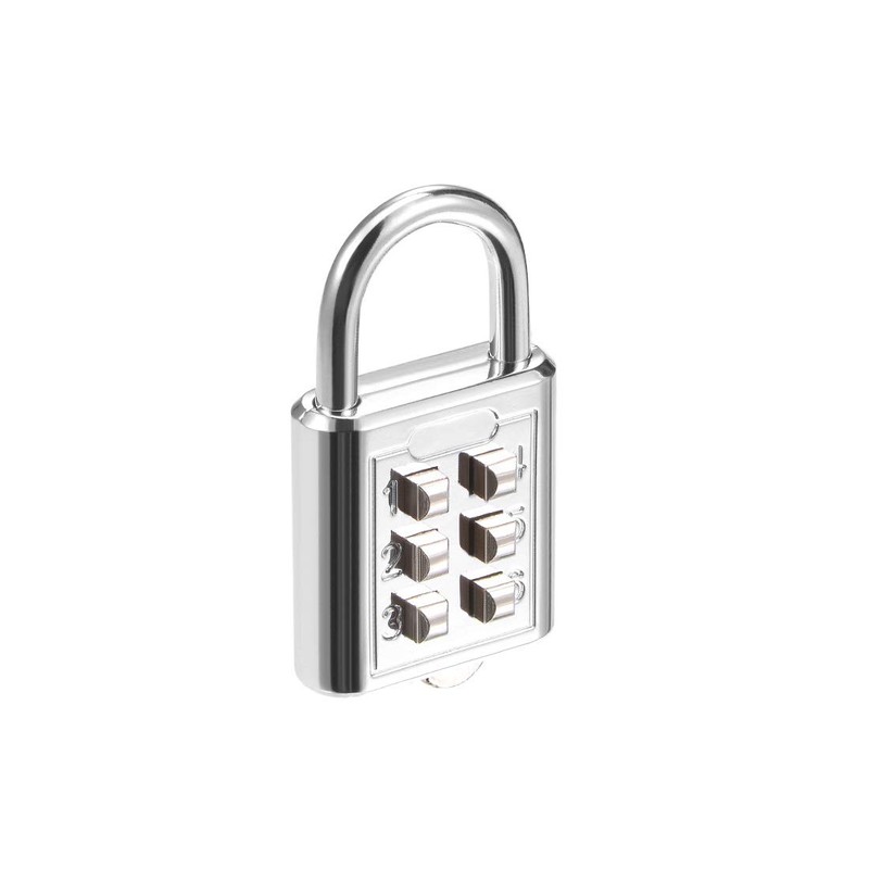 sourcing map 6-Digit Combination Padlock Push Button Lock for Locker