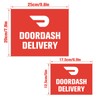 3 Pack Doordash Car Magnet Sign for Delivery Drivers Magnetic