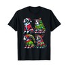 Pitbull Christmas Tree Santa Elf Costume Dog T-Shirt