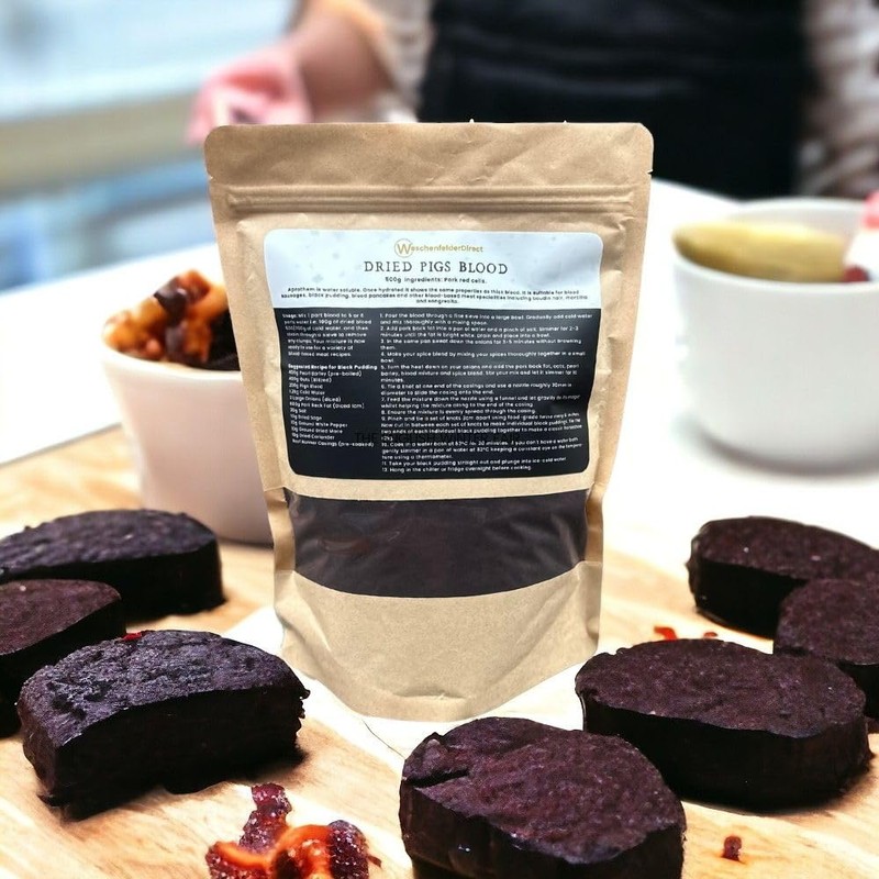 Dried Pigs Blood for Black Pudding & Blood Sausages (500g)