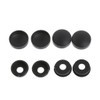BOGEEL 8Pcs/Set Black Security- License Plate Frame Mounting Screw Bolts